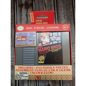 Nintendo SUPER MARIO BROS 250 Piece Jigsaw Puzzle & Collector Tin Sealed